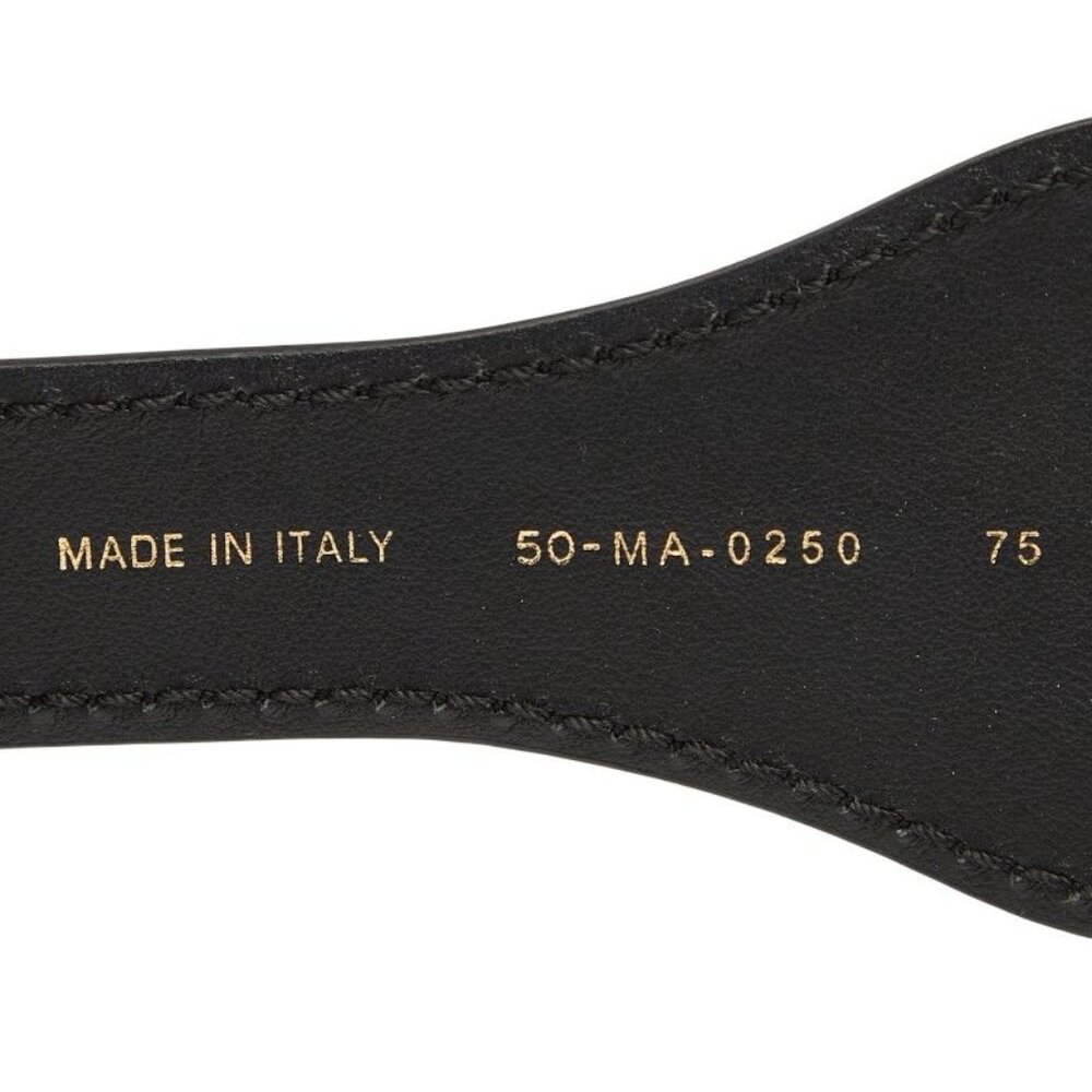 Dior Belt Size 75 Navy Beige Canvas Leather - Picture 5 of 6